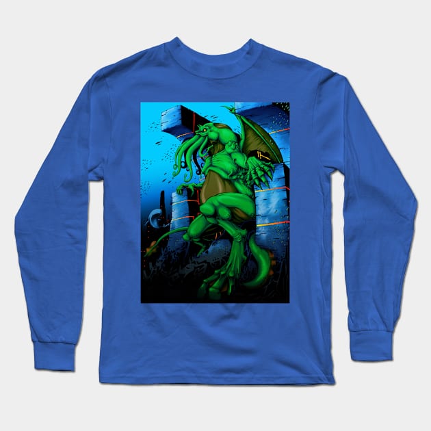 cthulhu Long Sleeve T-Shirt by gabrielcardozoart